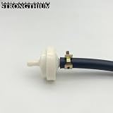 Strongthium Filtr paliwa Inline 6 mm do kosiarki motocyklowej, motoroweru do Briggs Stratton Craftsman Toro 394358s 56679 394358 394358S 7014359YP 56679MA x2 z zaciskami paliwowymi x4