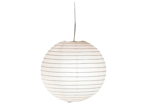 Lampada a sospensione, Ø 40 cm, carta bianca panna con sospensione