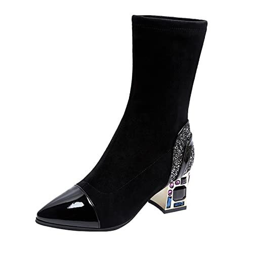 Bottes hautes à talons rétro pour les journées fraîches en ville
