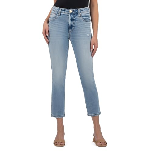 KUT from the Kloth Women's Rachael High-Rise Fab Ab Mom Regular Hem