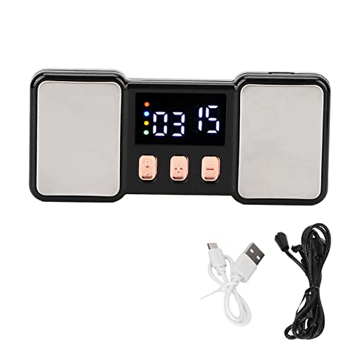 Electric Fingertip Massager Fingertip Massager, Fingertip Massager Finger Massage Mini Portable Pinpoint Fatigue Relief Finger Massage Device With Lanyard (Metallic Black) #TOP5