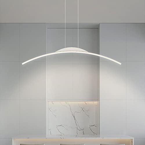 Arched line chandelier LED en finition premium pour intérieur moderne