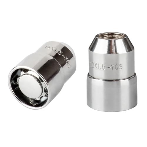 Krtopo 4-teilig Radmuttern mit Öse aus legiertem Stahl - Universelle Diebstahlsicherung für Auto- und Fahrzeugräder Felgensicherungen Radsicherung-Muttern Felgen-Diebstahlsicherungen (M12 x 1.50)