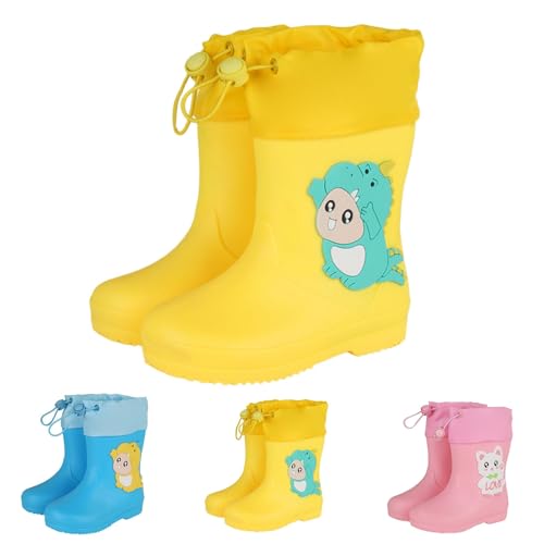 Bottes en caoutchouc doublées pour l'école et sorties d'automne