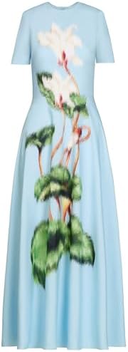 Chiné Cyclamen Cotton Poplin Dress