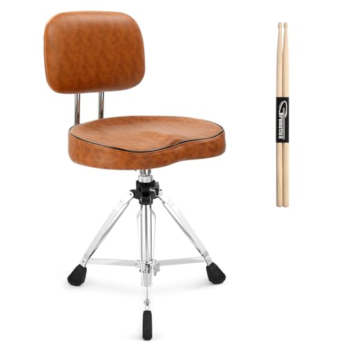 Ktaxon Drum Throne with Backrest Brown