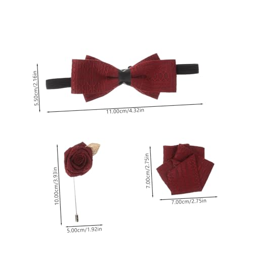 Set de Corbata de Moño y Prendedor para Hombre miniatura 2