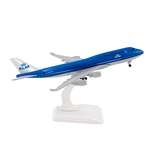 Modèle d'avion Boeing 747 KLM alliage 20 cm avec train d'atterrissage réplique miniature statique