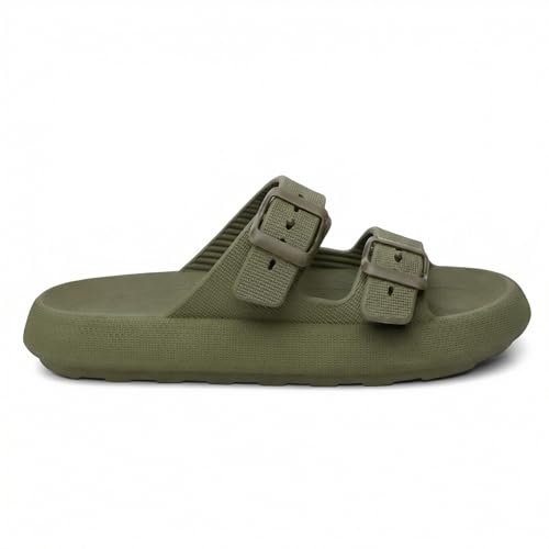 Sandália Chinelo Birken Nuvem Anatômica Tira Dupla Confort Unissex - Verde/35