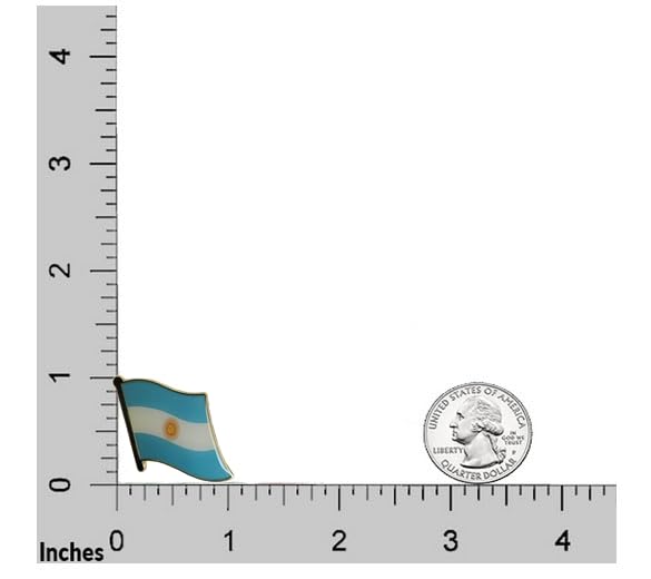 Image of vmcoatdu 1inch Country Flag Pin Badge International Travel Brooch Metal Alloy Souvenir Pin