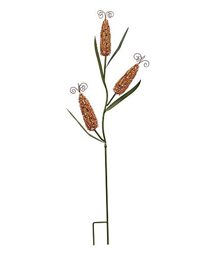 45" H Metal Corn Decorative Garden Stake Outdoor Thanksgiving Decorations