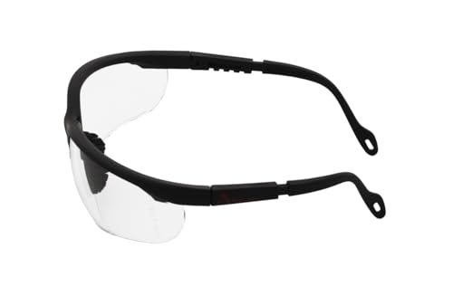 Image of Karam ES005 Safety Goggles with Transparent Lens | Scratch & Impact Resistant | Safety Glasses for Multipurpose Use for Pollution, Dust, Riding & Construction Work