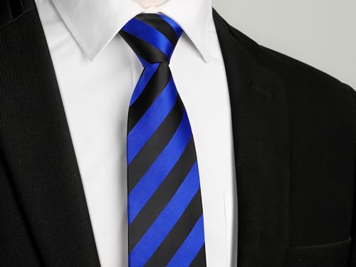 Image of Enlision Ties for Men Solid Color 3.35 inch Formal Business Necktie Classic Satin Mens Wedding Party Ties