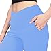 Gnainach Girls Leggings Size 14-16 Years Old Blue Elastic Crossover Yoga Pants Fashion Trousers for Youth Dance Gym
