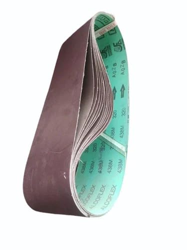 Abrasive belt for belt sander (Aluminium Oxide) 153mm × 1234mm (120 Grit) set of 2, Brand Flexicut