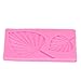 Formy silikonowe z liści wentylatora, kształt liścia kwiatowego Formy do kremówki Chocolate Sugarcraft Formy do pieczenia Ciasto dekorowanie Jello Cupcake Topper(Pink)