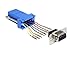 Produktbild Adapter Sub-D 9 Pin Buchse auf RJ45 Buchse Bausatz, blau, Delock 65430