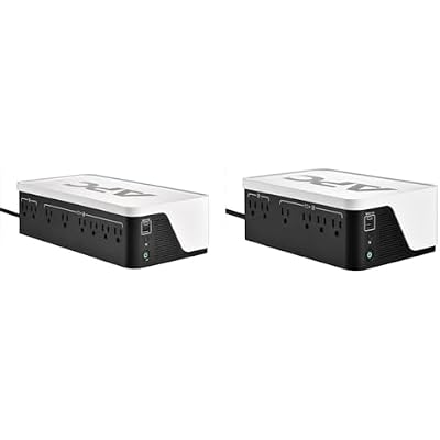حزمة النسخ الاحتياطي للبطارية Apc Ups مع 1050va (600w) Ups مع 6 منافذ و 700va (420w) Ups مع 4 منافذ