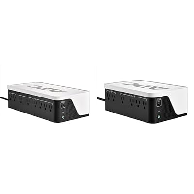 APC UPS Battery Backup Bundle with 1050VA (600W) UPS with 6 Outlets & 700VA (420W) UPS with 4 Outlets