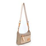 Lois - Bolso Bandolera Mujer Versátil para Diario y Viajes Estilo Casual Urbano Práctico Compacto Moda Bolsos De Mujer Bandolera. Bolso Beige Mujer