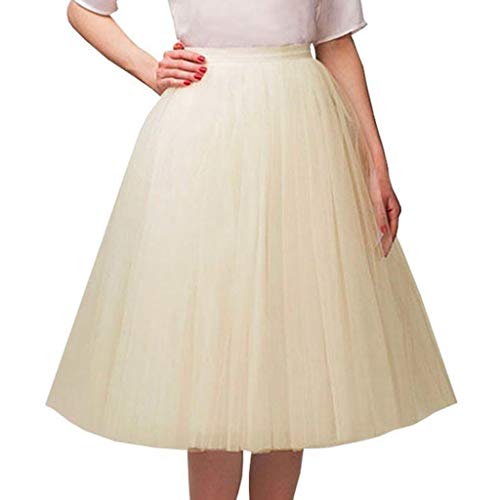 Jupe plissée en tulle haut de gamme beige taille 26