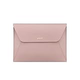 Slim Tablet Sleeve Case for 10.9-inch New iPad Air 4, 11-inch iPad Pro, 10.5 iPad Air/ Pro, 10.2 iPad, Microsoft Surface Go 2/1, Samsung Galaxy Tablet,PVC Leather Bag with Pen Holder-Pink