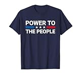 Power To The People Patriotic American Flag T-Shirt