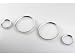 Cluster Dashboard Dial Gauge Rings CHROME For BMW E30