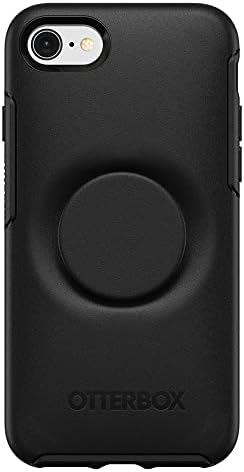 OtterBox Otter+Pop Case for iPhone 7/8/SE 2nd Gen/SE 3rd Gen, Shockproof, Drop proof, Protective Case with PopSockets PopGrip, 3x Tested to Military Standard, Black