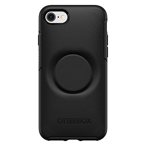 OtterBox Otter+Pop Case for iPhone 7/8/SE 2nd Gen/SE 3rd Gen, Shockproof, Drop proof, Protective Case with PopSockets PopGrip, 3x Tested to Military Standard, Black