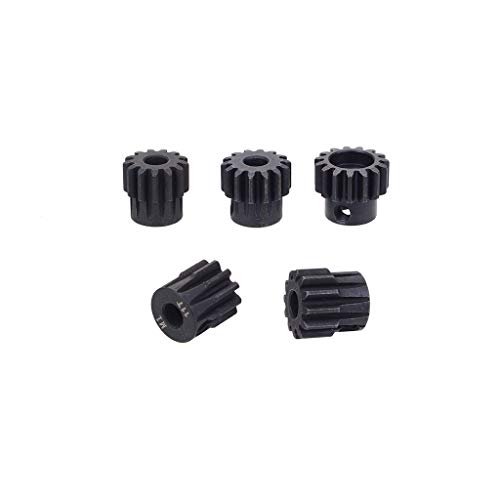 DollaTek 5PCS M1 5mm 11T 12T 13T 14T 15T Ritzel Motorgetriebe für bürstenlosen 1/8 Rc Auto-Motor