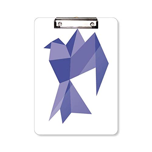 Bloc d'écriture A4 violet motif pigeon abstrait idéal pour vos réunions et cours universitaires