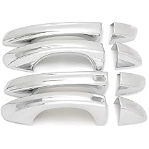 Kadore Car Door Handle Cover Trim for Volkswagen VW Atlas 2017-2022 Chrome with Smart Key Holes 8-pc