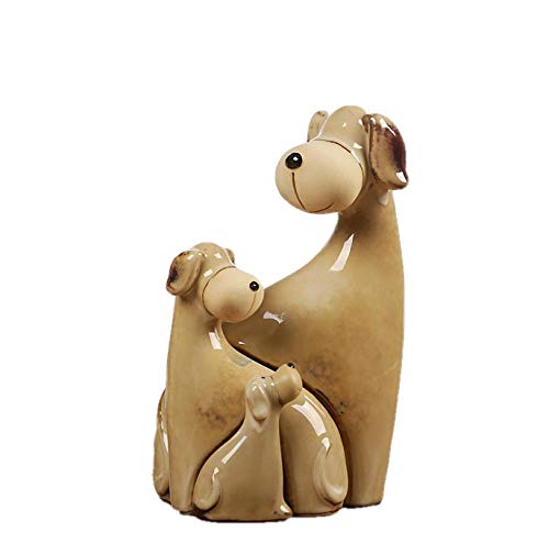 Statuen Dekoartikel Skulpturen Figuren Statuen Dekoartikel & Figur Skulpturen Figuren Porzellan Familie Hund Figur Bilden Keramik Welpen Miniatur Room Decor Craft Ornament Geburtstagsgeschenk Für Cover