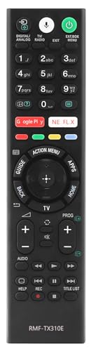 RMF-TX310E RMFTX310E Sub for RMF-TX220E RMFTX220E Universal Remote Control Compatible for Sony KD-49XF8096 KD-43XF8796 KD-55XF7596 KD-65XF9005 KD-43XG8096 49 XG8196 KD-49XG9005 TV Remote Controller