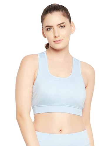 Image of Clovia Women's Polyamide Lightly Padded Wire Free Sports Bra
