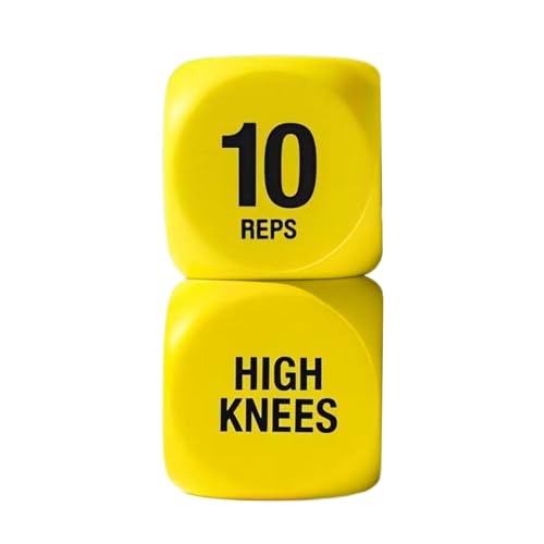 Cube de fitness - Générateur aléatoire à 6 côtés pour un entraînement varié - Jeu d'entraînement compact pour l'entraînement à la maison, le bureau,...