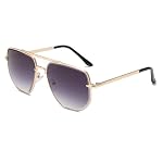 Long Keeper – Long Keeper Retro Pilot Sonnenbrille Herren Herren Groß Meta