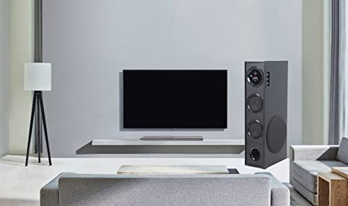 Image of Krisons Sound Blaster Tower Speaker (8 inch Woofer) | Bluetooth Supporting | USB, AUX, LCD Display, Built-in FM | 80 W