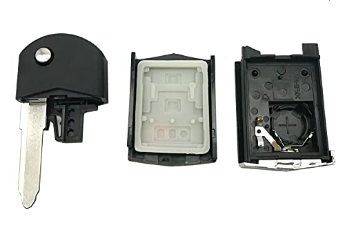 Coque de clé Mazda durable boîtier télécommande noir haute qualité