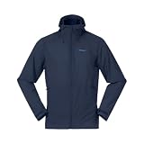 capa intermedia se usa. Bergans M Skar Light Windbreaker Jacket Blue - Chaqueta cortavientos ligera y transpirable para hombre, talla XL, color azul marino, azul marino, XL