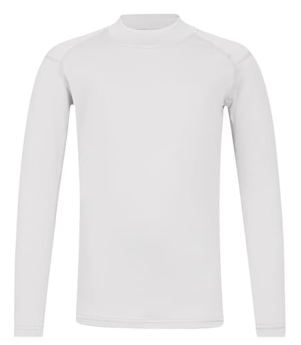 Youth Boys ＆ Girls Thermal Compression Shirt Long Sleeve, Athletic Fleece Base Layer Undershirt Football Baseball