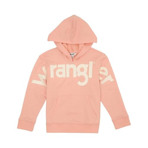Sweat à capuche fille rose Wrangler hoodie logo enfant