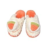 ZNEL Mujeres Hombres Pantuflas De Frutas Espuma De Memoria Esponjosa Pareja Zapatillas Acogedor Suave De Lana De Felpa Invierno De Interior Al Aire Libre Zapatos De Casa(36/37 EU, Strawberry)