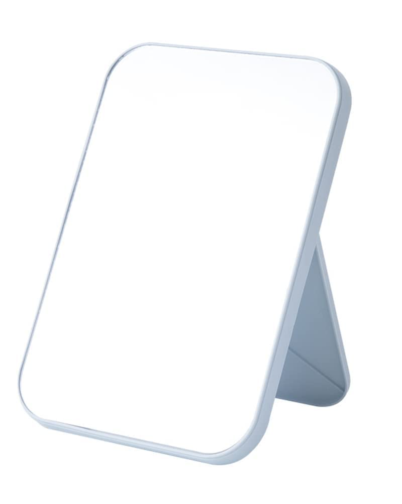 Makeup Mirror, Vanity Mirror, 8 Inch Folding Portable Table Desk, Small Hanging Mirror with 90° Adjustable Rotation for Bathroom Travel Room Decor Gifts (Blue)-image-33
