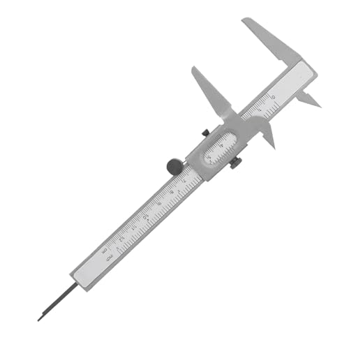 ZAWELIYO Metal Vernier Caliper with Fine Grinding Ruler, Accurate, Clear Scale, for Inner and Outer Diameter Measurement Measuring Tool (5inch)