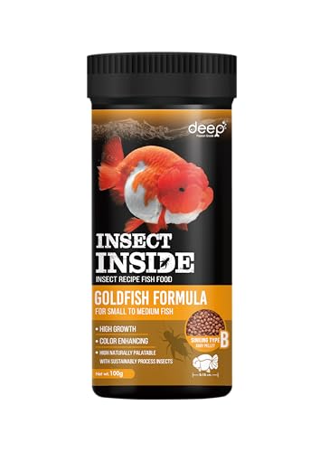 Image of Deep Goldfish Food | 100 g, Micro Sinking Pellets | High Growth & Colour Enhancing | Insect (Cricket) Protein Formula