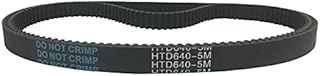 1pcs HTD Timing Belt 640-5M-15, W=10/15/25mm, Closed Loop Belts, L=640mm, Synchronous Rubber Belts, 128T,Drive Belts (Length : 640-5M, Width : Width 15mm)