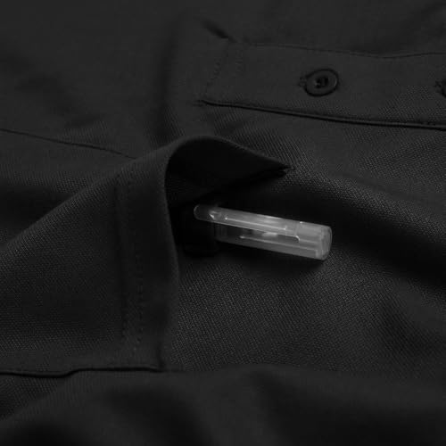 Men's Golf Polo Shirts M-6XL, Cotton Blend Moisture Wicking Performance Casual Collared Shirts4