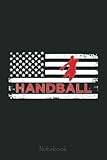 USA Flag Handball - American Patriot US Flag Handball Gift Notebook: US Memorial Day, Journal 6 x 9, 110 Page Blank Lined Paperback Journal/Notebook Gift For Family Friends